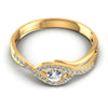 Round Diamonds 0.25CT Engagement Ring in 14KT Yellow Gold