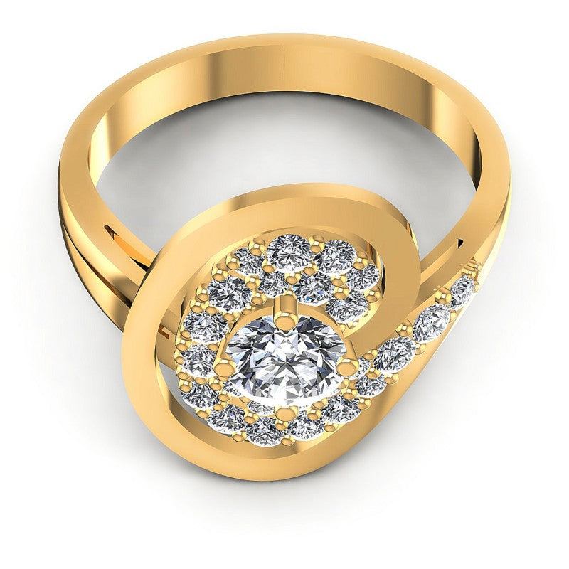 Round Diamonds 0.80CT Engagement Ring in 14KT Yellow Gold