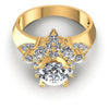 Round Diamonds 1.40CT Engagement Ring in 14KT Yellow Gold