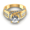 Round Diamonds 1.45CT Engagement Ring in 14KT Yellow Gold