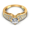 Round Diamonds 0.80CT Engagement Ring in 14KT Yellow Gold