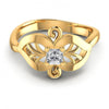 Princess Diamonds 0.24CT Solitaire Ring in 14KT Yellow Gold