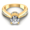 Round Diamonds 0.95CT Engagement Ring in 14KT Yellow Gold