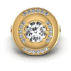 Round Diamonds 0.95CT Engagement Ring in 14KT Yellow Gold