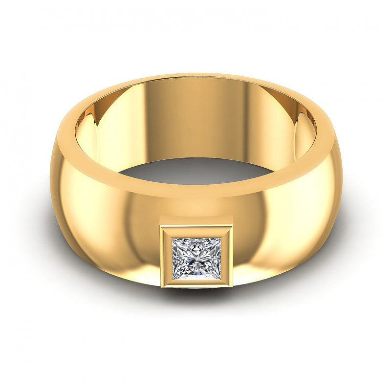 Princess Diamonds 0.35CT Solitaire Ring in 14KT Yellow Gold