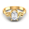 Emerald Diamonds 0.35CT Solitaire Ring in 14KT Yellow Gold