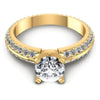 Round Diamonds 1.15CT Engagement Ring in 14KT Yellow Gold
