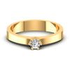 Round Diamonds 0.20CT Solitaire Ring in 14KT Yellow Gold