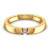 Round Cut Diamonds Mens Ring in 14KT Yellow Gold