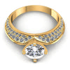 Round Diamonds 1.00CT Engagement Ring in 14KT Yellow Gold