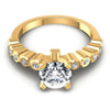 Round Diamonds 0.50CT Engagement Ring in 14KT Yellow Gold