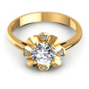 Round Diamonds 0.40CT Engagement Ring in 14KT Yellow Gold