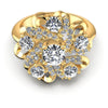 Round Diamonds 1.35CT Engagement Ring in 14KT Yellow Gold