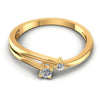 Round Diamonds 0.15CT Fashion Ring in 14KT Yellow Gold