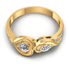 Round Diamonds 0.95CT Fashion Ring in 14KT Yellow Gold