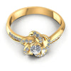 Round Diamonds 0.40CT Fashion Ring in 14KT Yellow Gold