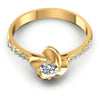 Round Diamonds 0.45CT Fashion Ring in 14KT Yellow Gold