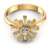 Round Diamonds 0.30CT Fashion Ring in 14KT Yellow Gold
