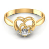Round Diamonds 0.20CT Fashion Ring in 14KT Yellow Gold