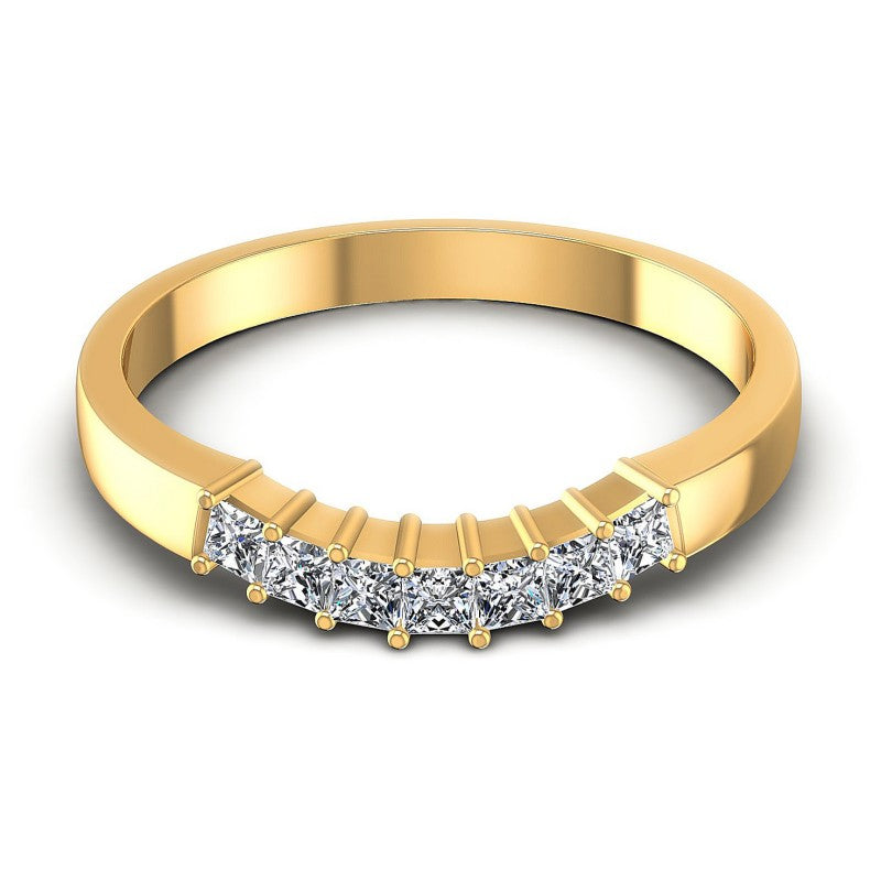 Princess Diamonds 0.40CT Diamonds Wedding Band in 14KT Yellow Gold