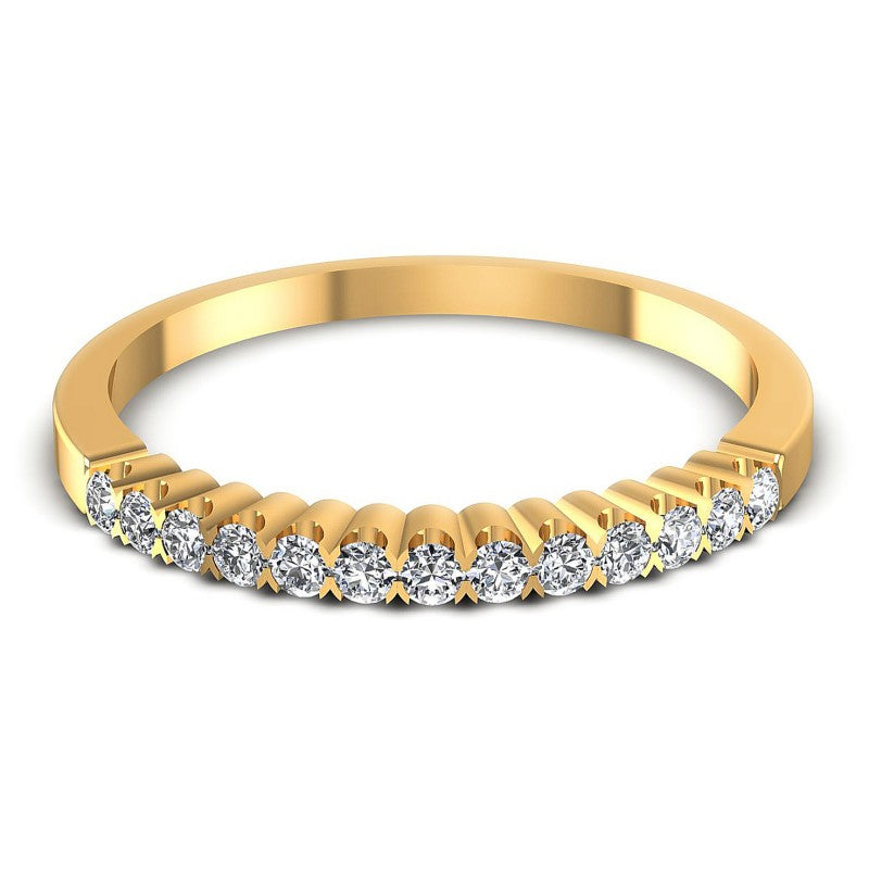 Round Diamonds 0.25CT Diamonds Wedding Band in 14KT Yellow Gold