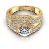 Round Diamonds 1.25CT Engagement Ring in 14KT Yellow Gold