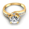 Round Diamonds 0.70CT Engagement Ring in 14KT Yellow Gold