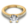 Round Diamonds 0.75CT Engagement Ring in 14KT Yellow Gold