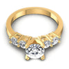 Round Diamonds 0.85CT Engagement Ring in 14KT Yellow Gold
