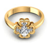 Round Diamonds 0.45CT Engagement Ring in 14KT Yellow Gold