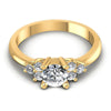 Round Diamonds 0.55CT Engagement Ring in 14KT Yellow Gold
