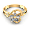 Round and Marquise Diamonds 0.35CT Fashion Ring in 14KT Yellow Gold