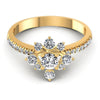 Round Diamonds 0.75CT Fashion Ring in 14KT Yellow Gold