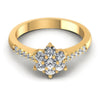 Round Diamonds 0.70CT Fashion Ring in 14KT Yellow Gold