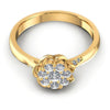 Round Diamonds 0.45CT Fashion Ring in 14KT Yellow Gold