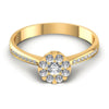 Round Diamonds 0.35CT Fashion Ring in 14KT Yellow Gold
