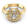 Round Diamonds 0.55CT Fashion Ring in 14KT Yellow Gold