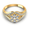 Round Diamonds 0.65CT Fashion Ring in 14KT Yellow Gold