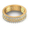 Round Diamonds 1.35CT Eternity Ring in 14KT Yellow Gold