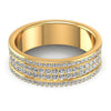 Round Diamonds 2.10CT Eternity Ring in 14KT Yellow Gold