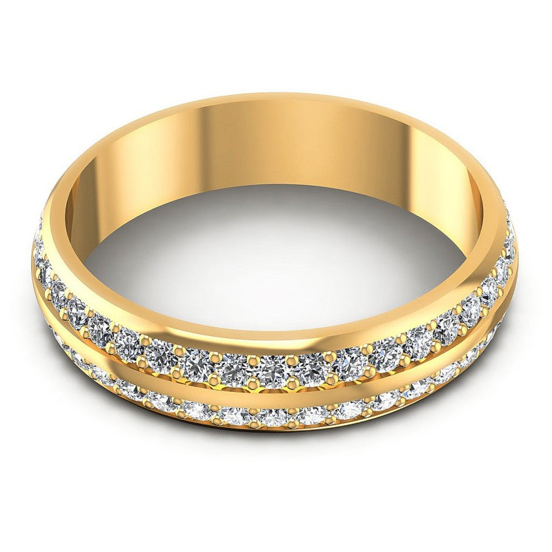 Round Diamonds 1.25CT Eternity Ring in 14KT Yellow Gold