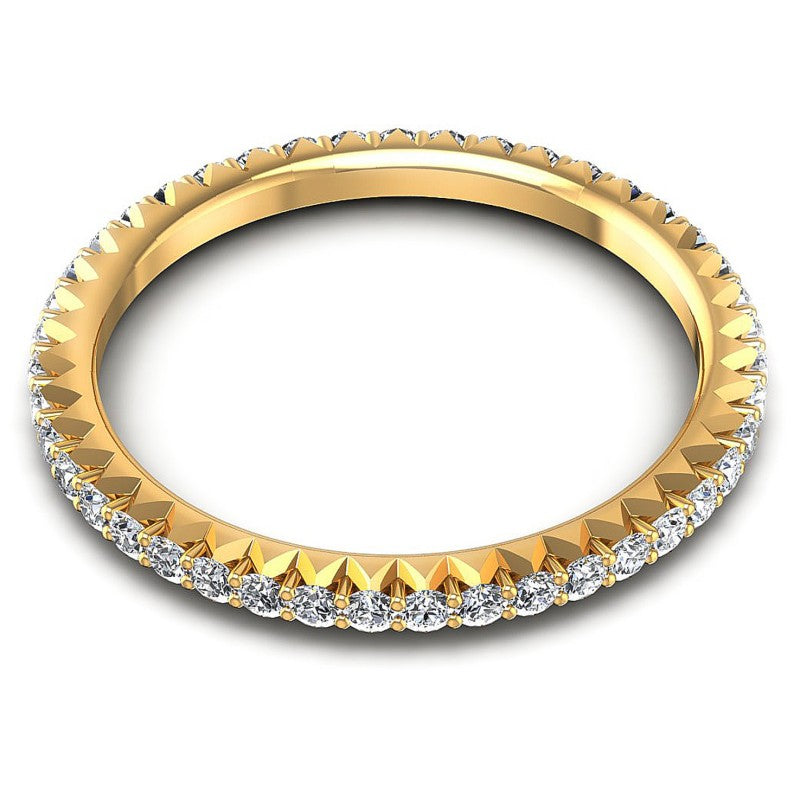 Round Diamonds 0.55CT Eternity Ring in 14KT Yellow Gold