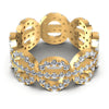 Round Diamonds 1.55CT Eternity Ring in 14KT Yellow Gold