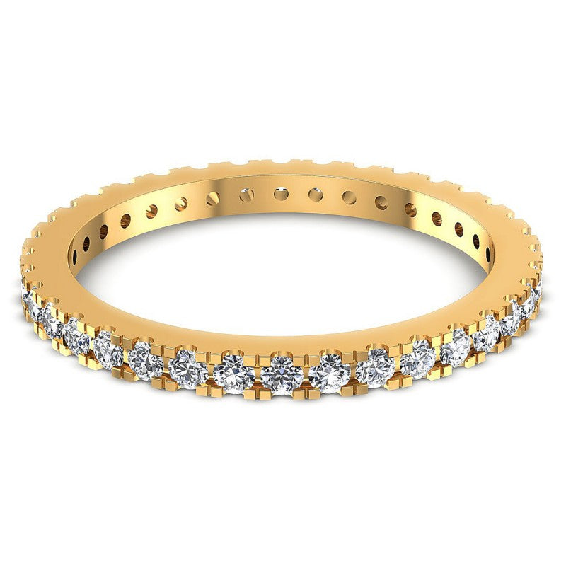 Round Diamonds 0.45CT Eternity Ring in 14KT Yellow Gold