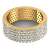 Round Diamonds 2.15CT Eternity Ring in 14KT Yellow Gold