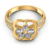 Round and Marquise Diamonds 0.40CT Fashion Ring in 14KT Yellow Gold