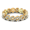 Round Diamonds 0.55CT Eternity Ring in 14KT Yellow Gold
