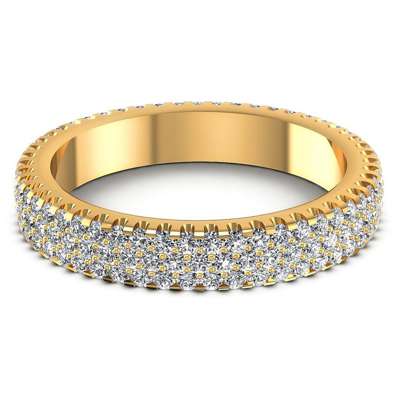 Round Diamonds 1.00CT Eternity Ring in 14KT Yellow Gold