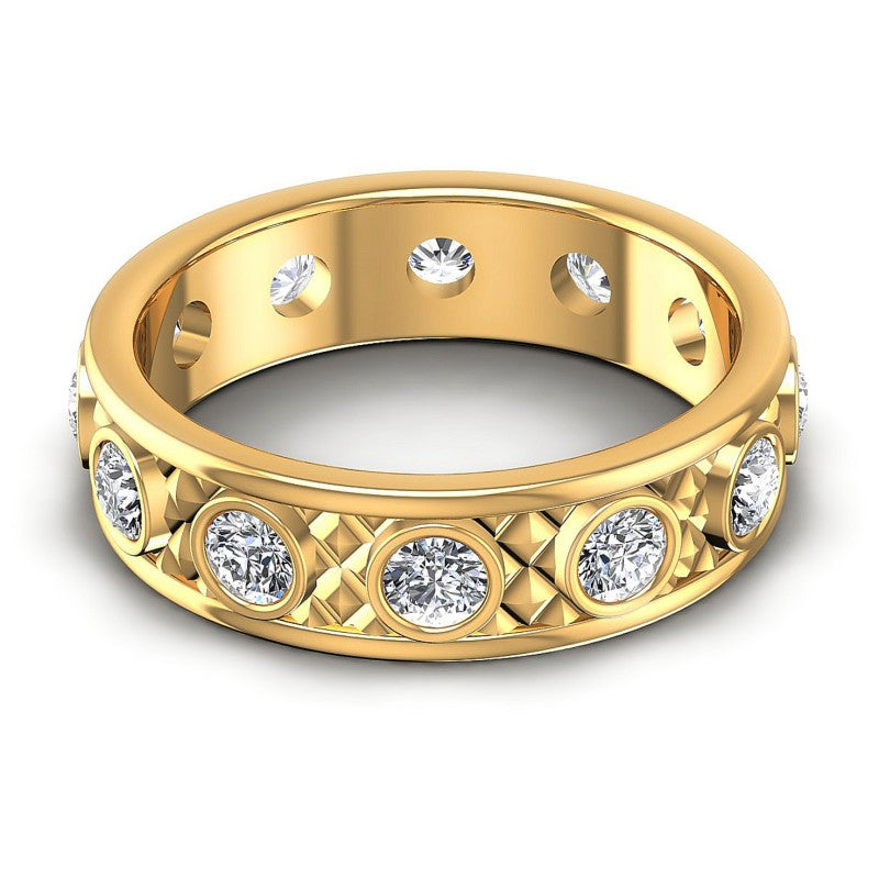 Round Diamonds 1.10CT Eternity Ring in 14KT Yellow Gold