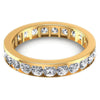 Round Diamonds 2.30CT Eternity Ring in 14KT Yellow Gold
